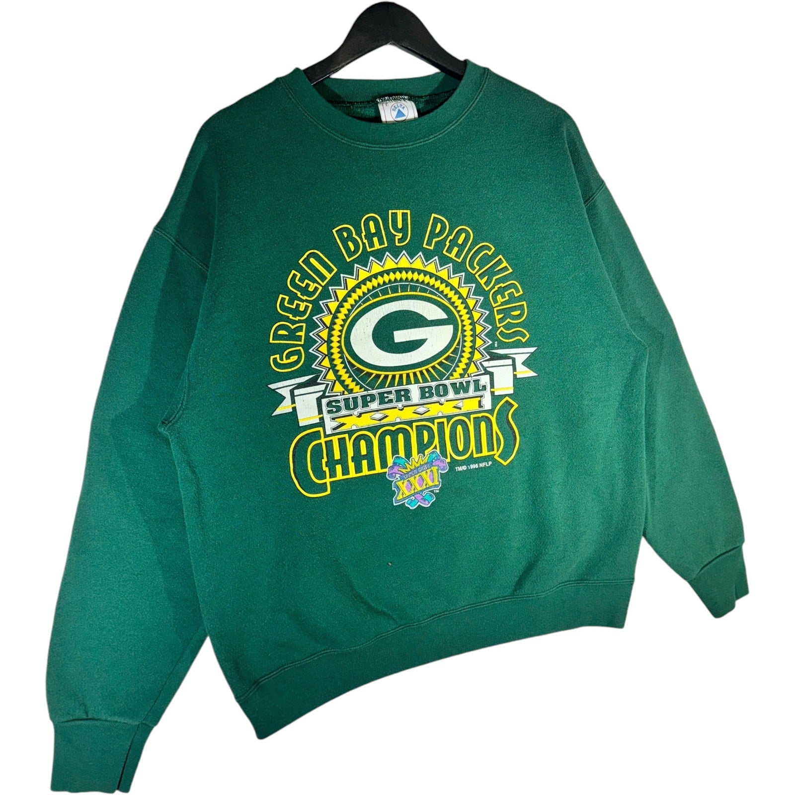 Vintage Green Bay Packers Super Bowl Champs NFL Crewneck 90s