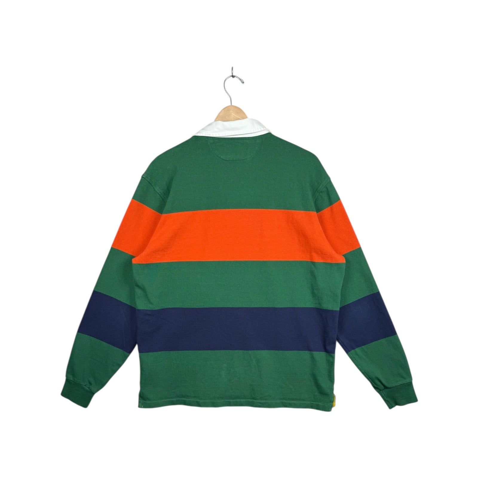Vintage Polo Ralph Lauren Sportsman Striped Long Sleeve Rugby Shirt