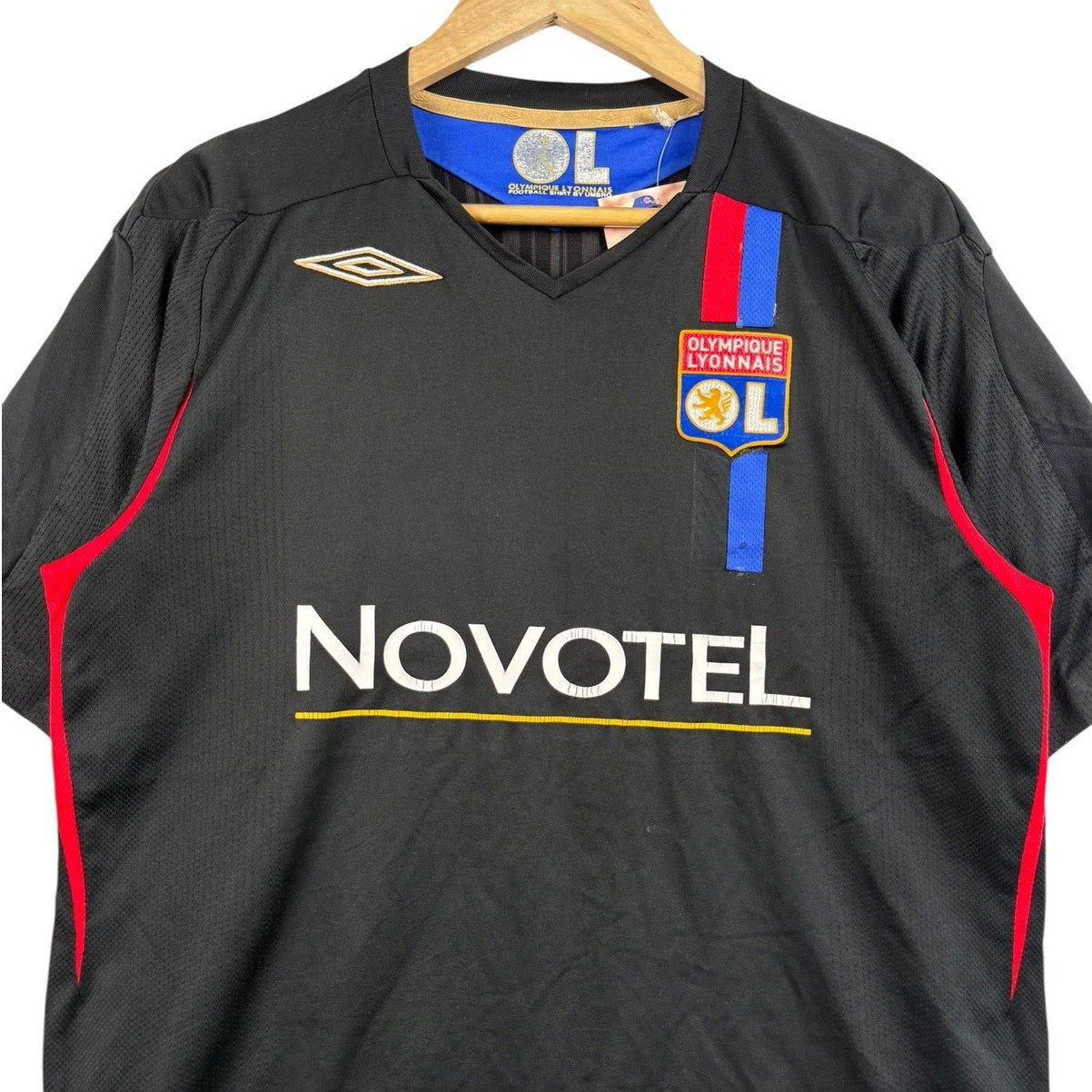Vintage Umbro Olympique Lyonnais Novotel Soccer Jersey