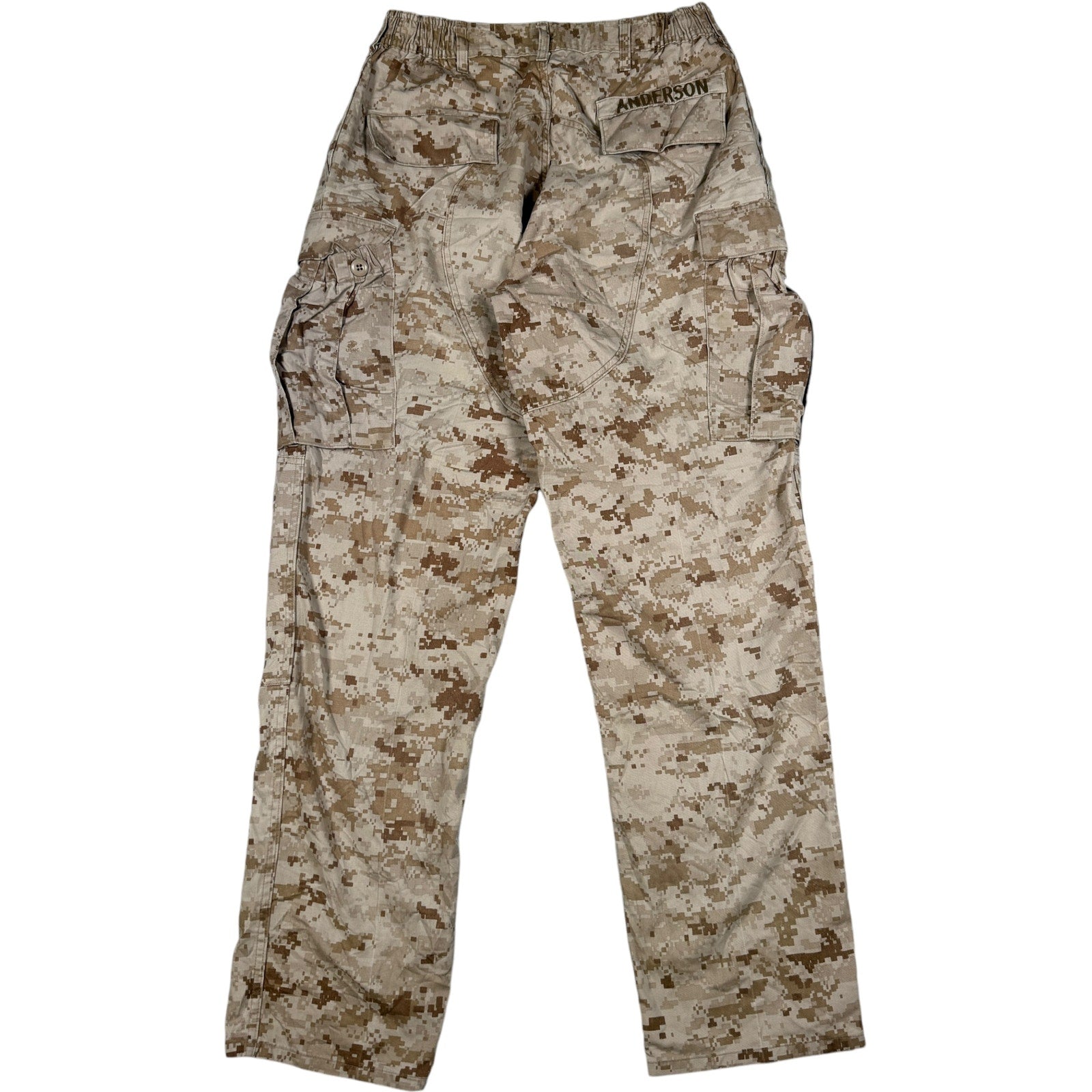 Vintage Military Desert Camo Adjustable Cargo Pants