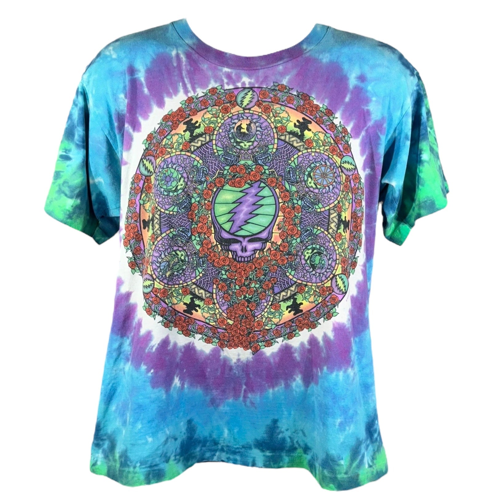 Vintage Grateful Dead Tie Dye Band Tee 90s