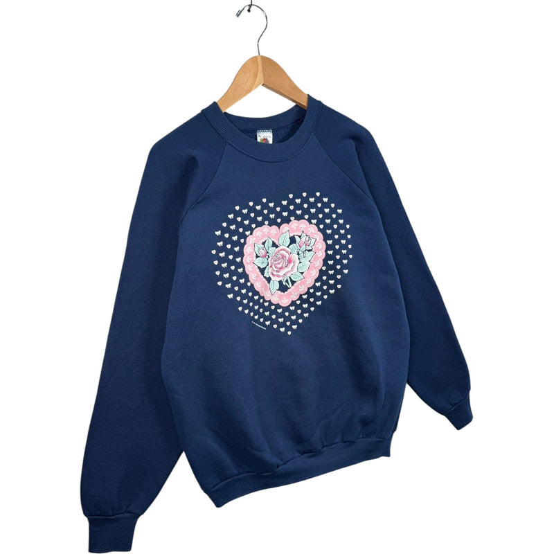 Vintage Heart Floral GraphicCrewneck