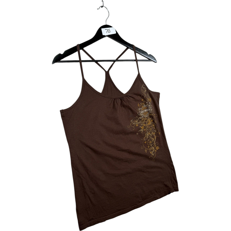 Vintage Harley Davidson Floral Cami Tank Top