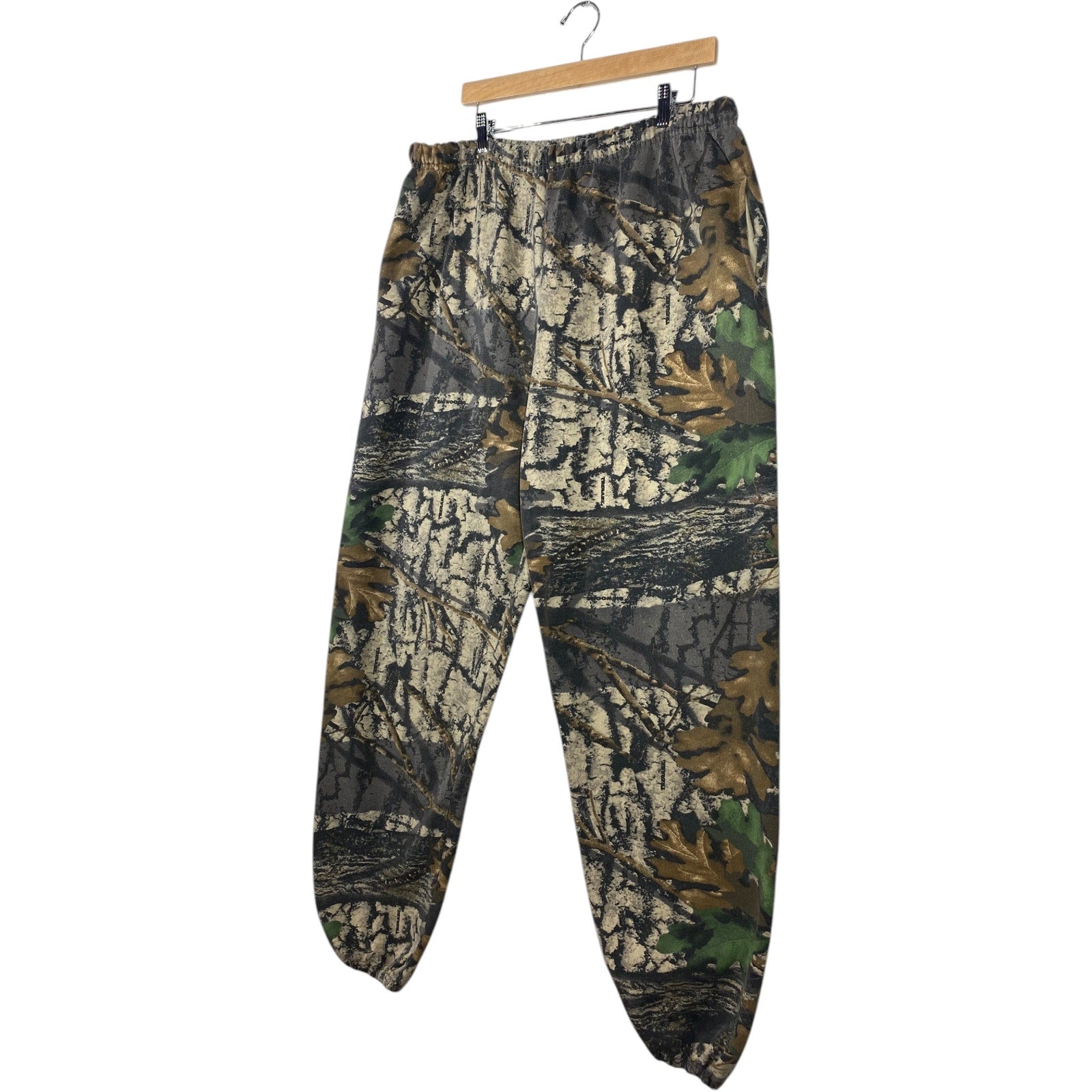 Vintage Woodland Camo Jogger Sweatpants 2X