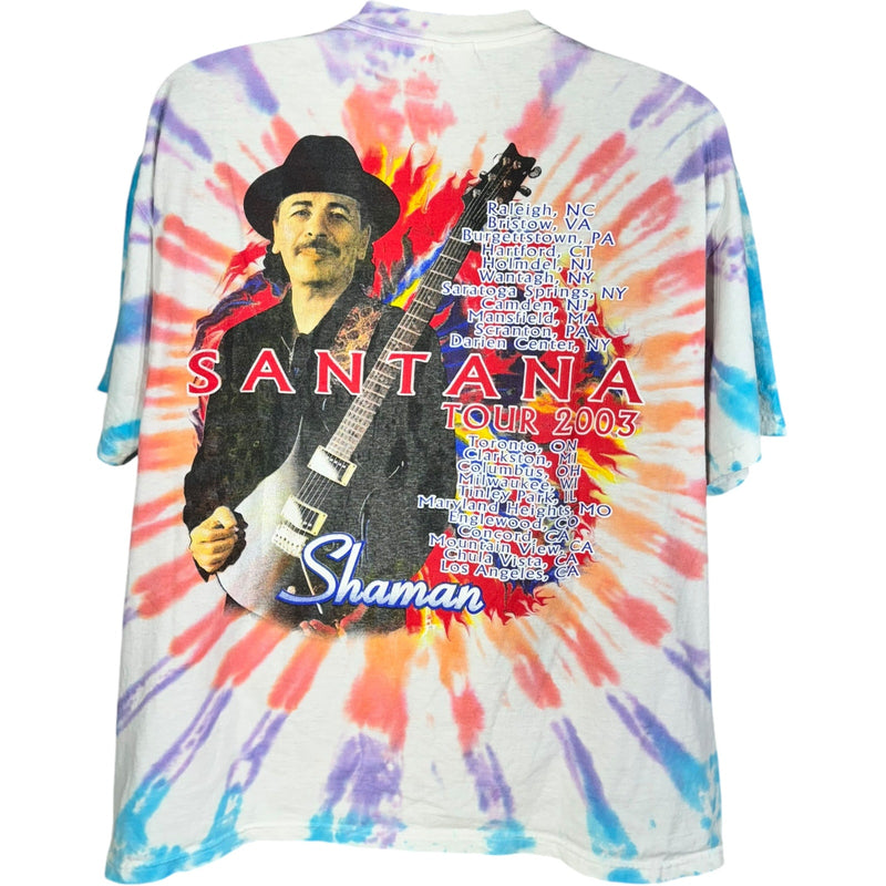 Vintage Santana Tie Dye Tour Tee 2003