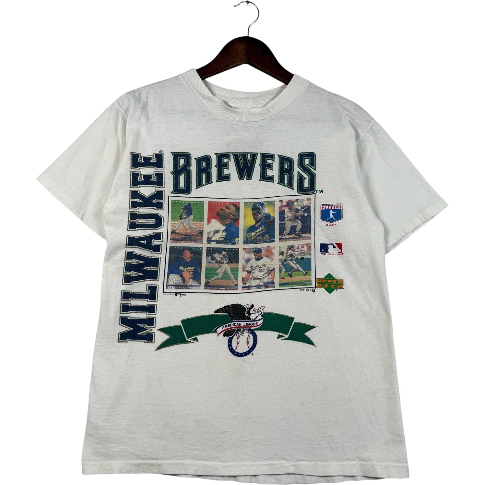 Vintage Milwaukee Brewers Card Collage MLB T-Shirt