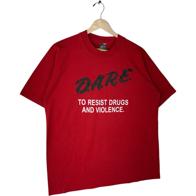 Vintage D.A.R.E. To Resist Drugs & Violence Spellout Tee