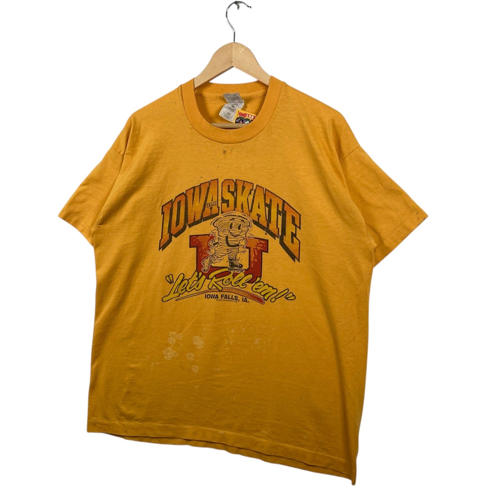 Vintage Iowa Falls Skate University Cyclones Arch Spellout Tee