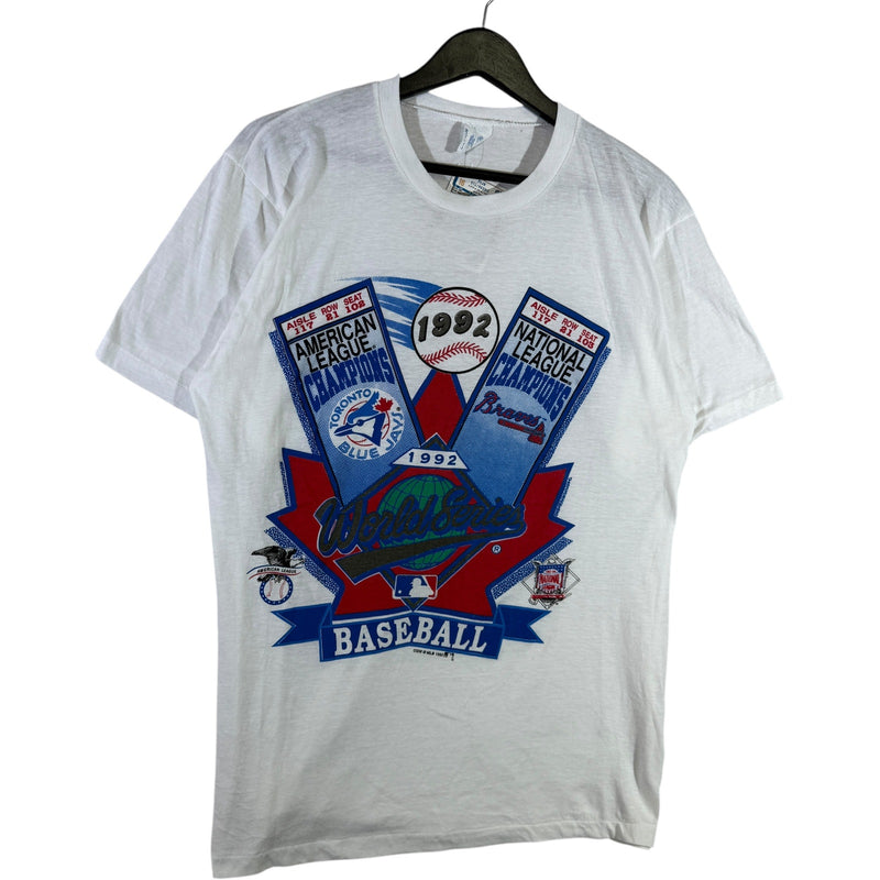 Vintage Toronto Blue Jays vs. Atlanta Braves MLB 90s Tee
