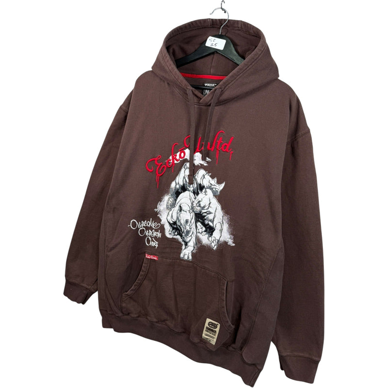 Vintage Ecko Unltd Rhino Graphic Pullover Hoodie