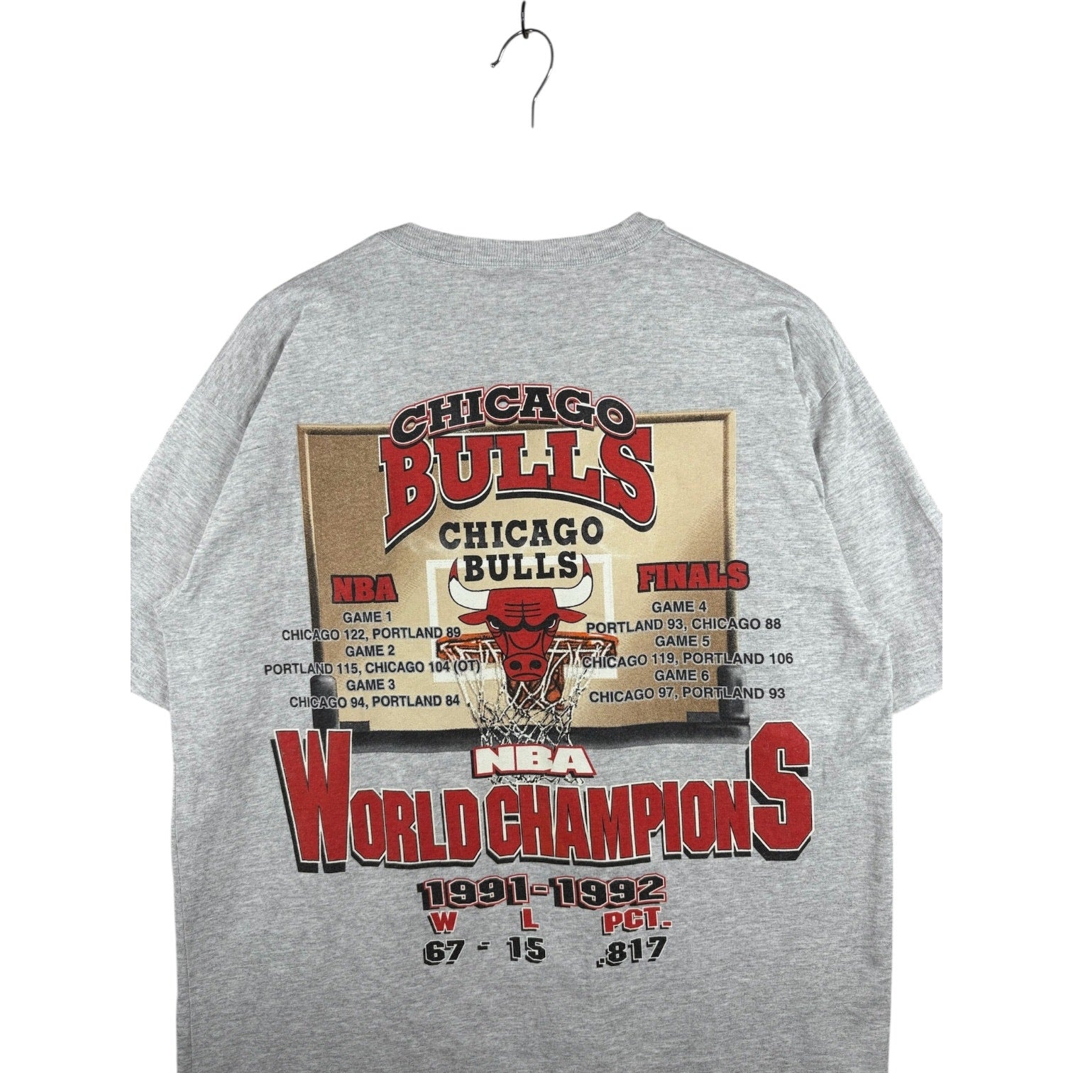 Vintage Chicago Bulls World Champions NBA T-Shirt 91-93