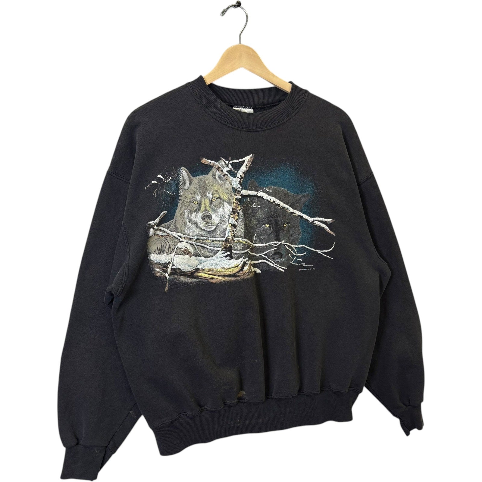 Vintage Wolf Nature Crewneck