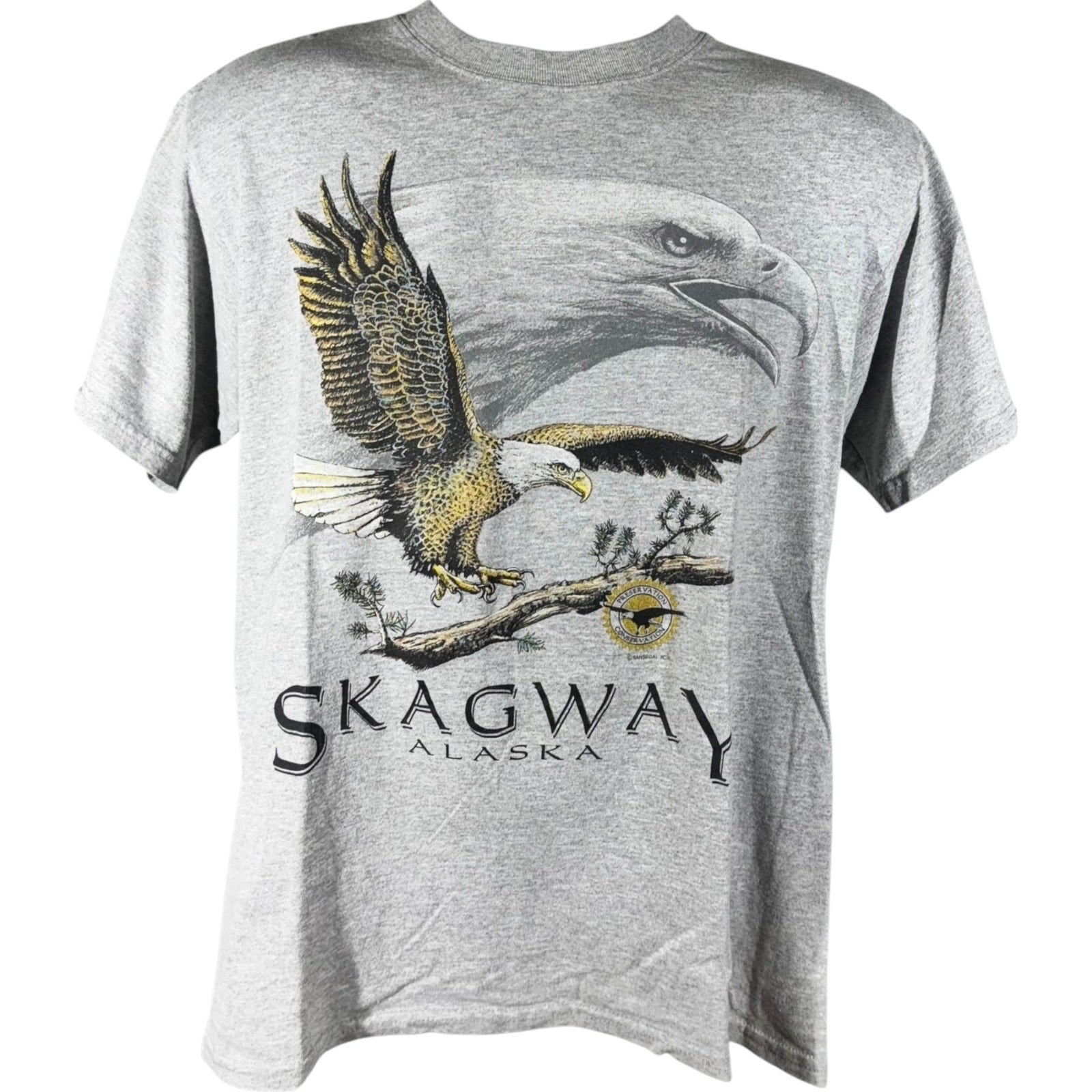 Vintage Bald Eagle Skagway Alaska Souvenir Tee