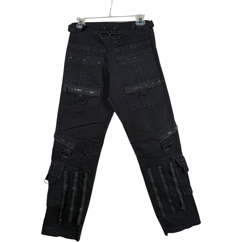 Vintage Black Pistol Goth Cargo Pants 32
