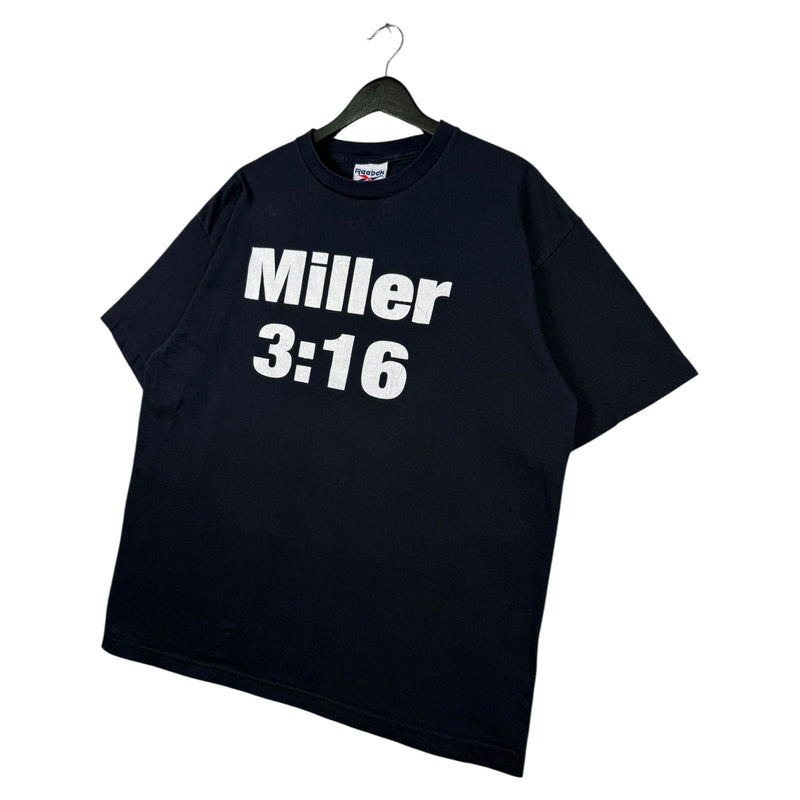 Vintage Reebok Miller 3:16 Wrestling Graphic T-Shirt