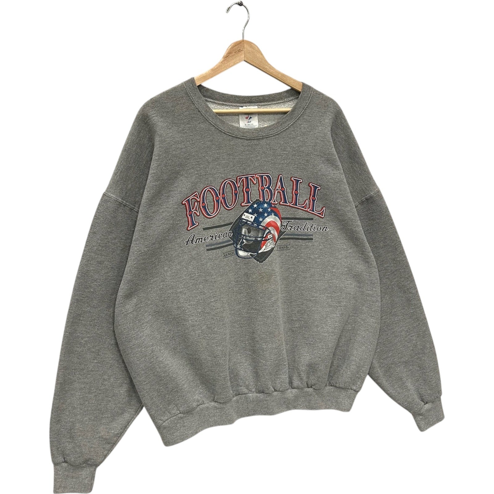 Vintage "Football American Tradition" Spellout Crewneck