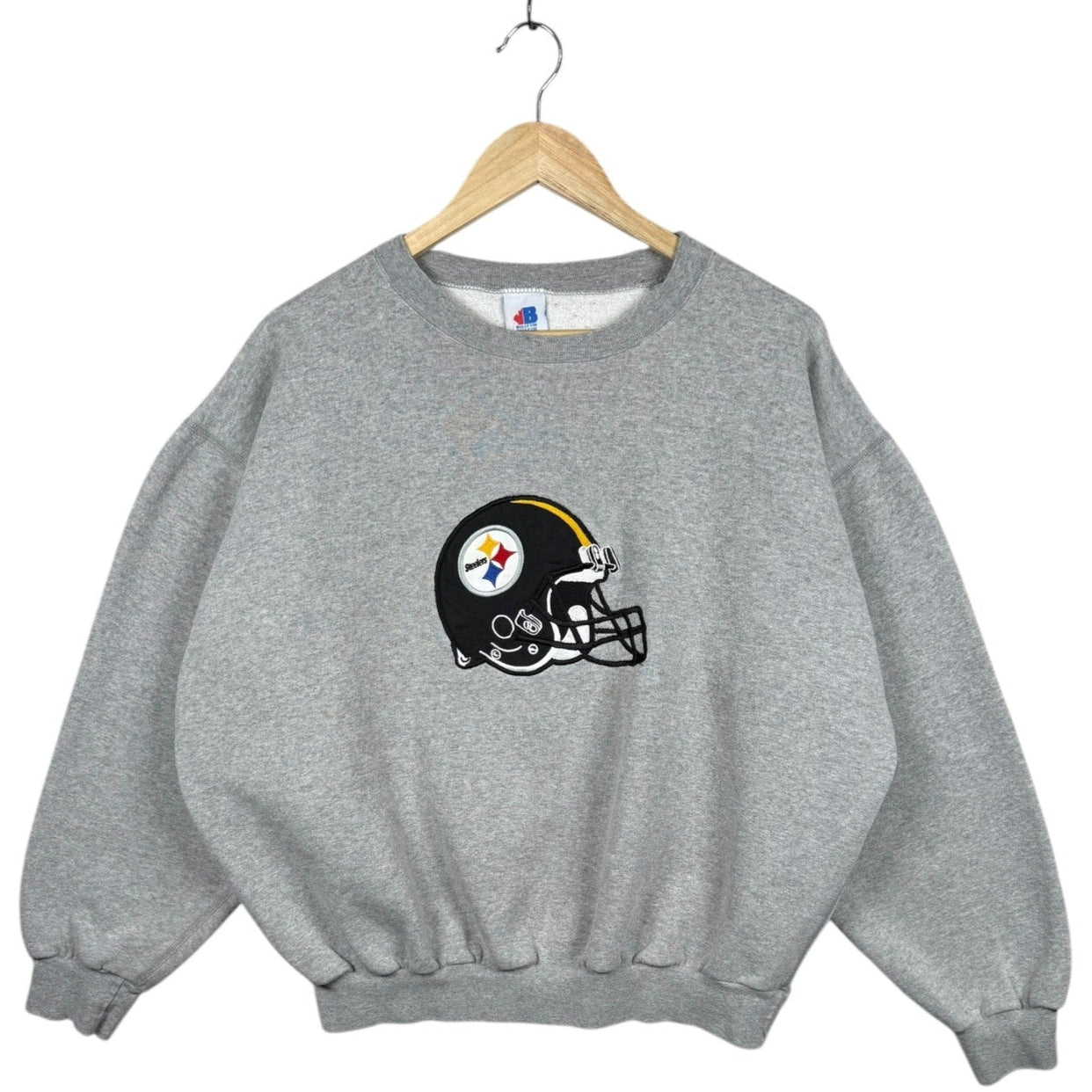 Vintage Pittsburgh Steelers Helmet Logo NFL Crewneck