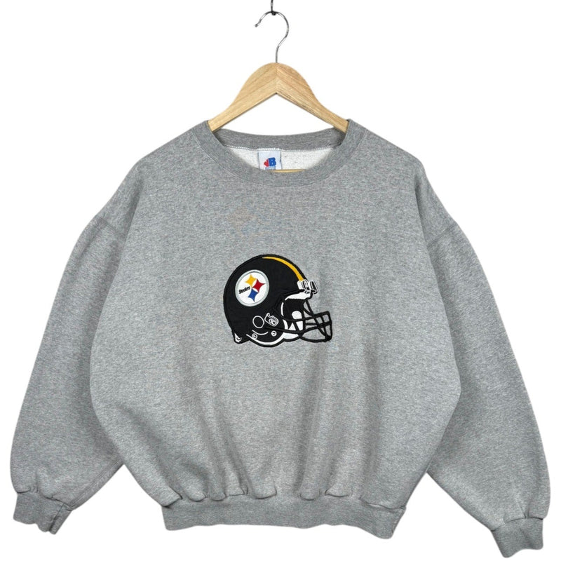 Vintage Pittsburgh Steelers Helmet Logo NFL Crewneck
