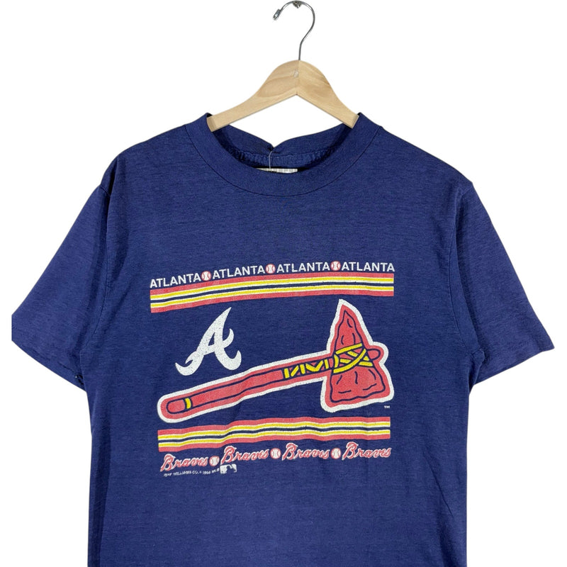 Vintage Atlanta Braves Spellout Logo MLB Tee