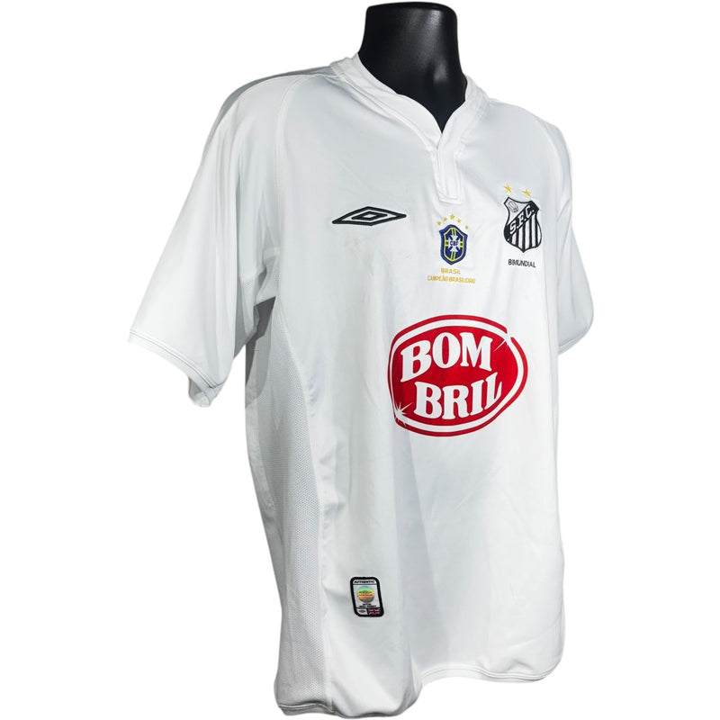 Vintage Umbro Santos FC Brazil #10 Soccer Jersey