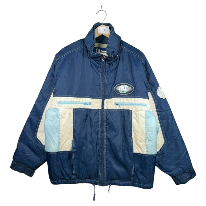 Vintage North Carolina Tar Heels Colorblock Full Zip Windbreaker