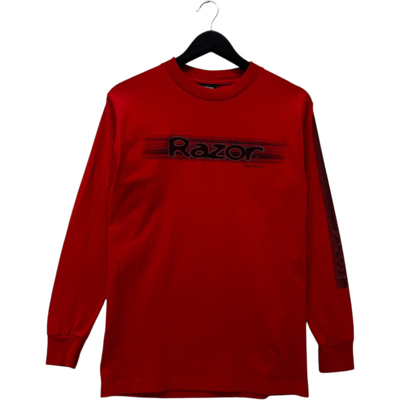 Vintage Razor Scooter Chest Spellout Long Sleeve