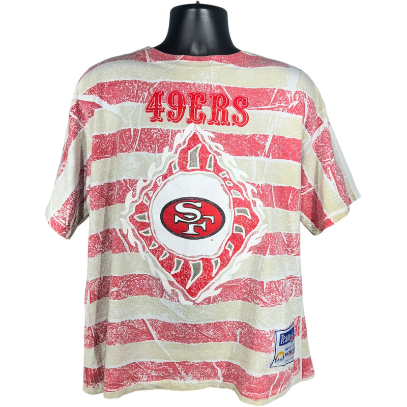 Vintage San Franciso 49ers Striped AOP Tee