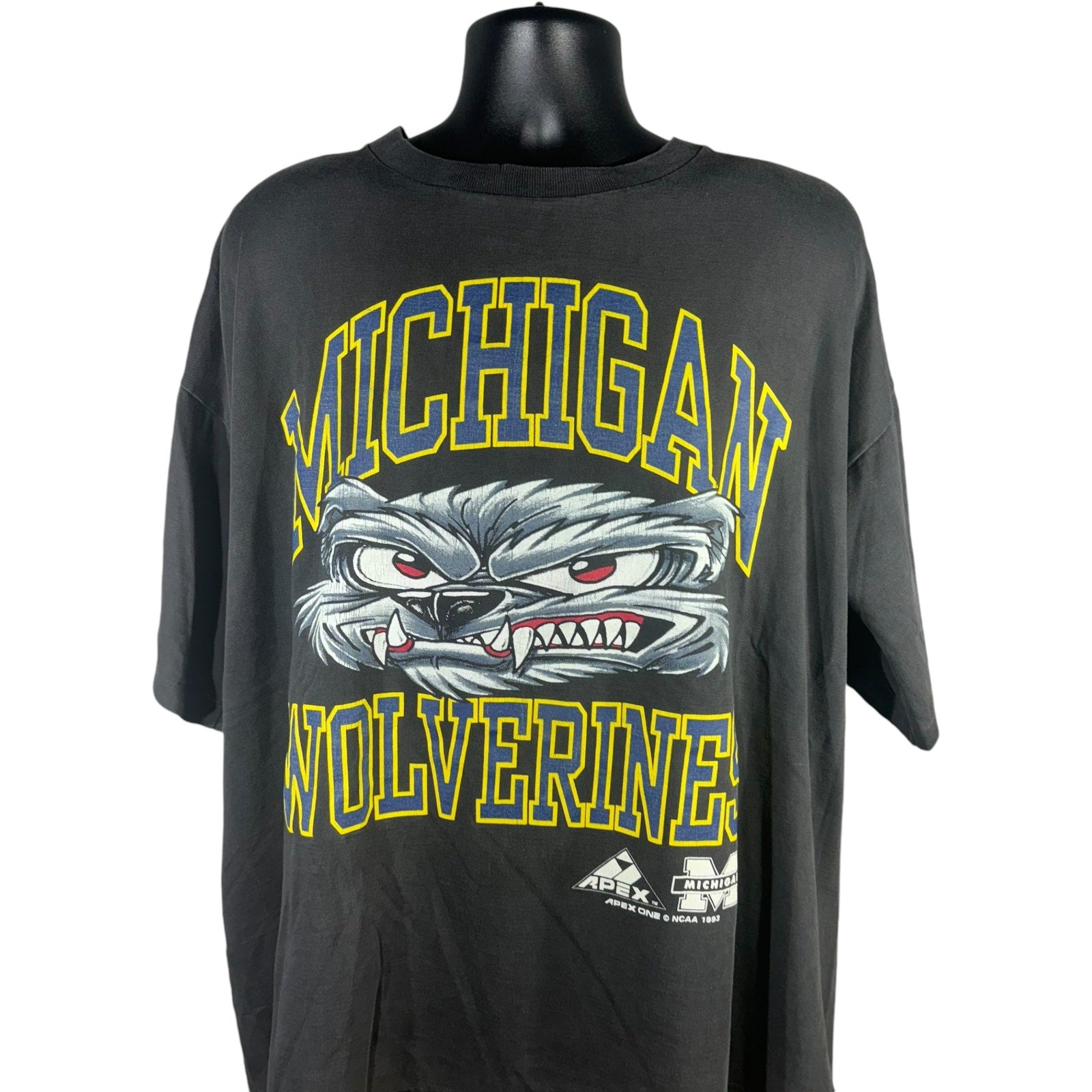 Vintage University of Michigan Wolverines Apex Tee 90s