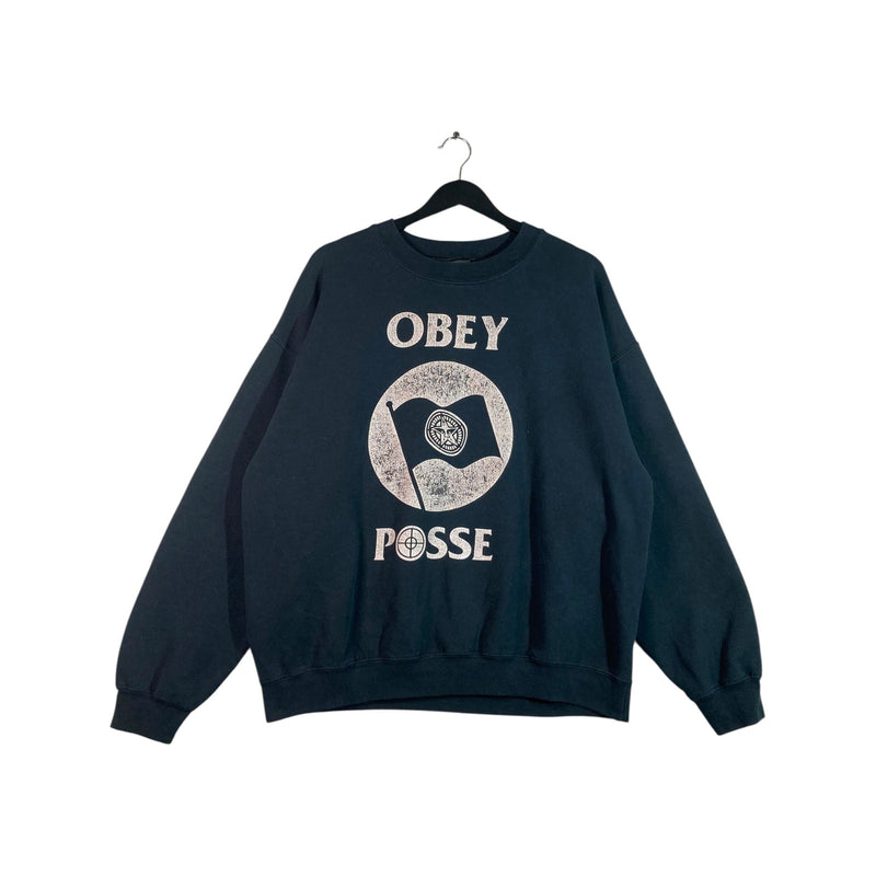 Vintage Obey Posse Sweater Crewneck Large