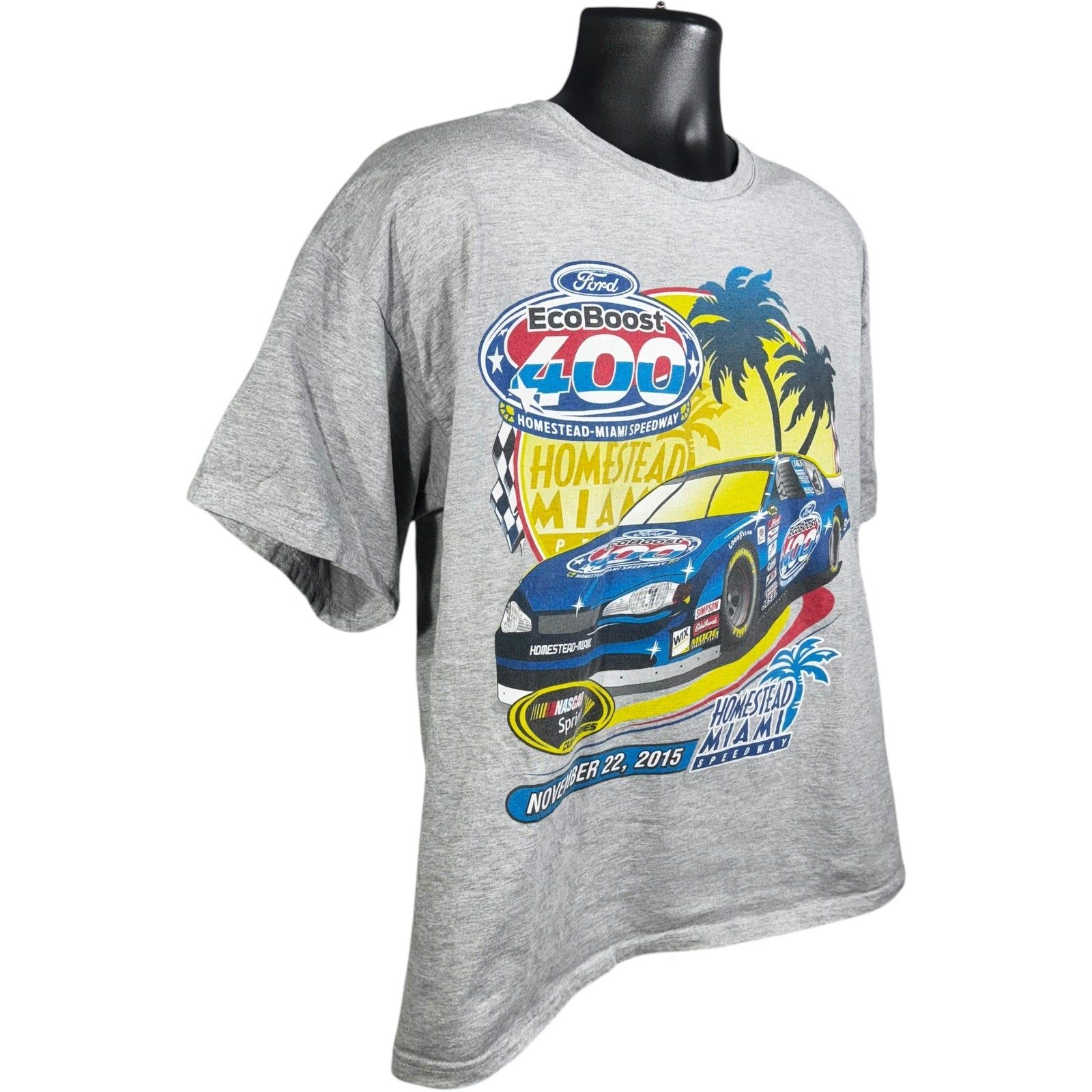 Vintage NASCAR EcoBoost 400 Homestead Miami Racing Tee