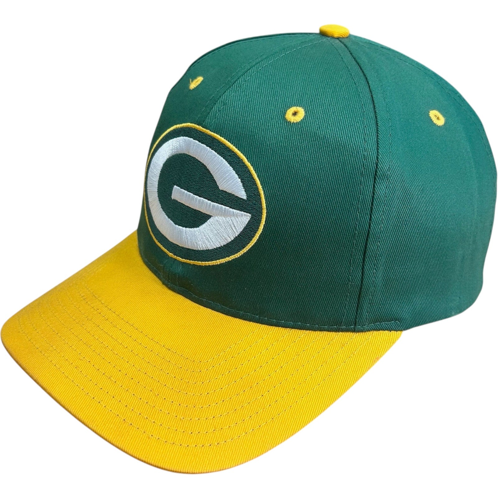 Vintage Green Bay Packers Logo Embroidered NFL Snapback Hat