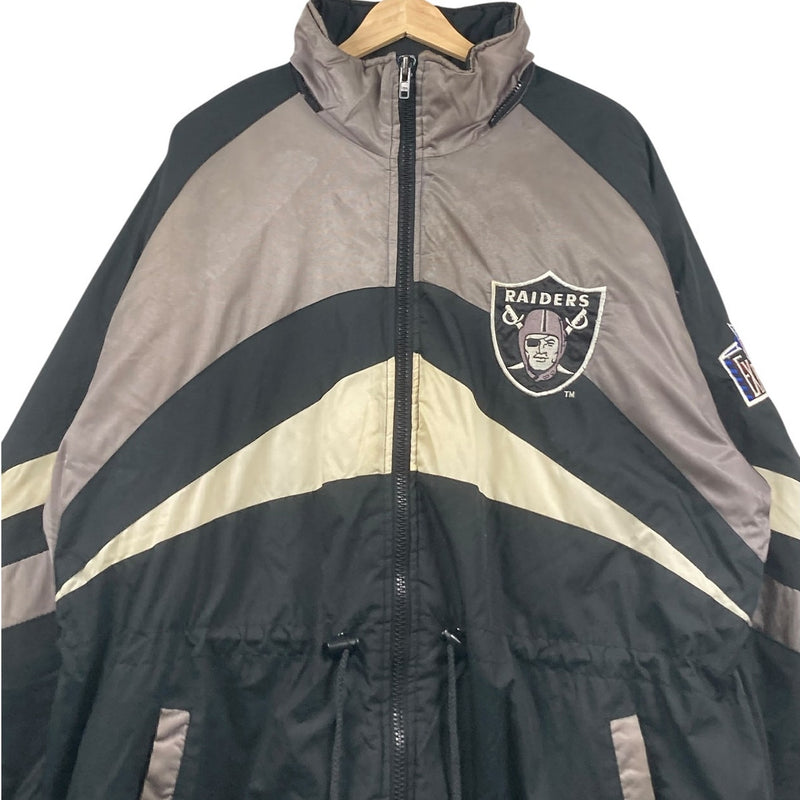 Vintagee Oakland Raiders Colorblock NFL Hooded Jacket