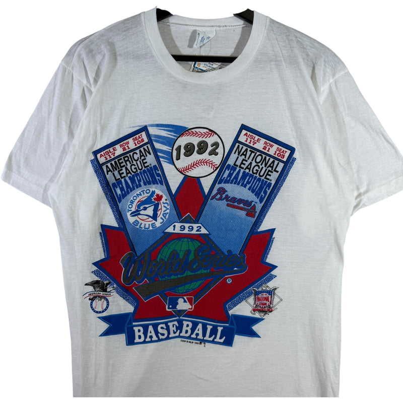 Vintage Toronto Blue Jays vs. Atlanta Braves MLB 90s Tee