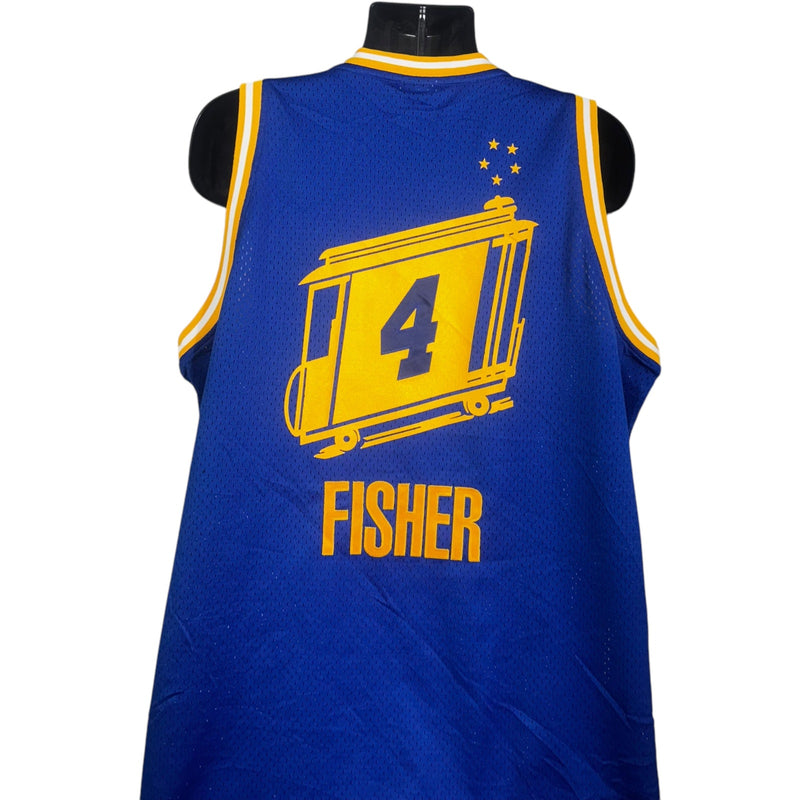 Vintage Reebok Golden State Warriors Derek Fisher #4 NBA Jersey