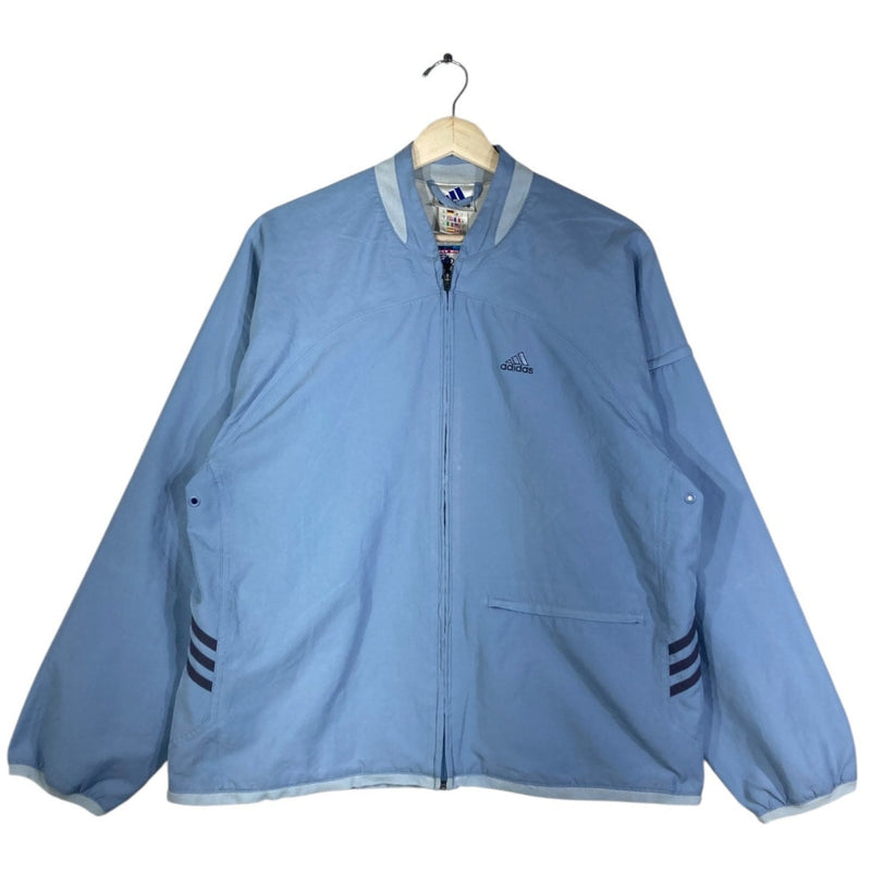 Vintage Adidas Full Zip Embroidered Logo Bomber Jacket