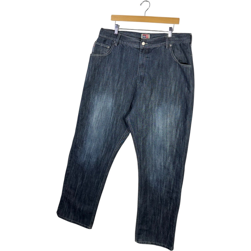 Vintage Phat Farm Straight Leg Embroidered Denim Jeans 39 x 30