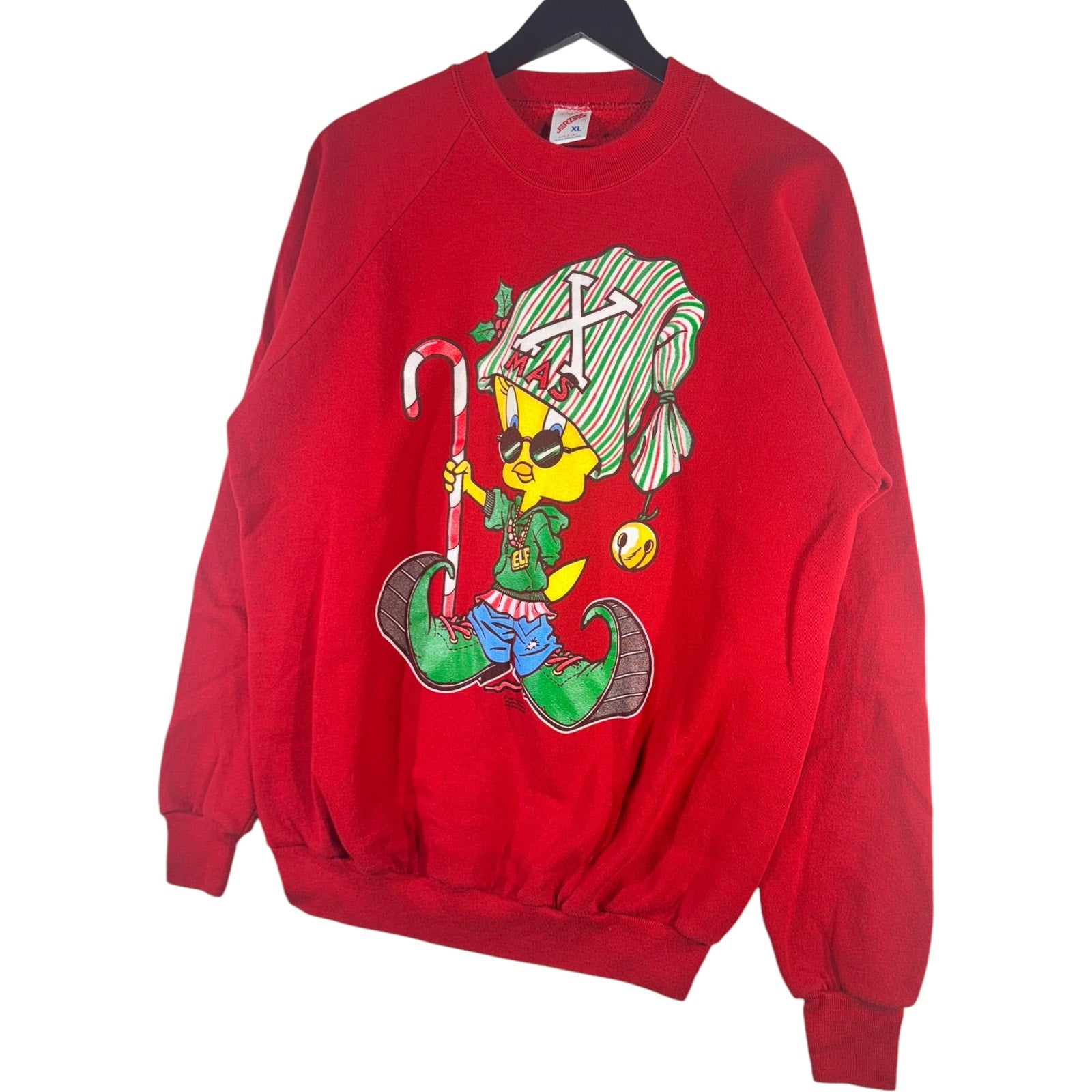 Vintage Looney Tunes Tweety Bird Christmas Crewneck 90s