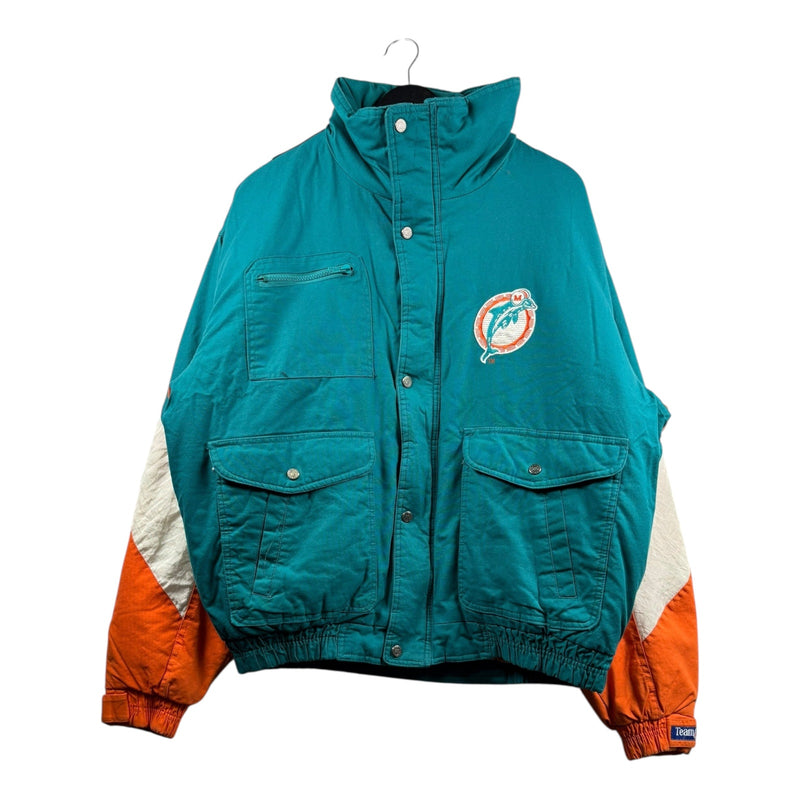 Vintage NFL Triple F.A.T. Goose Miami Dolphins Puffer Jacket