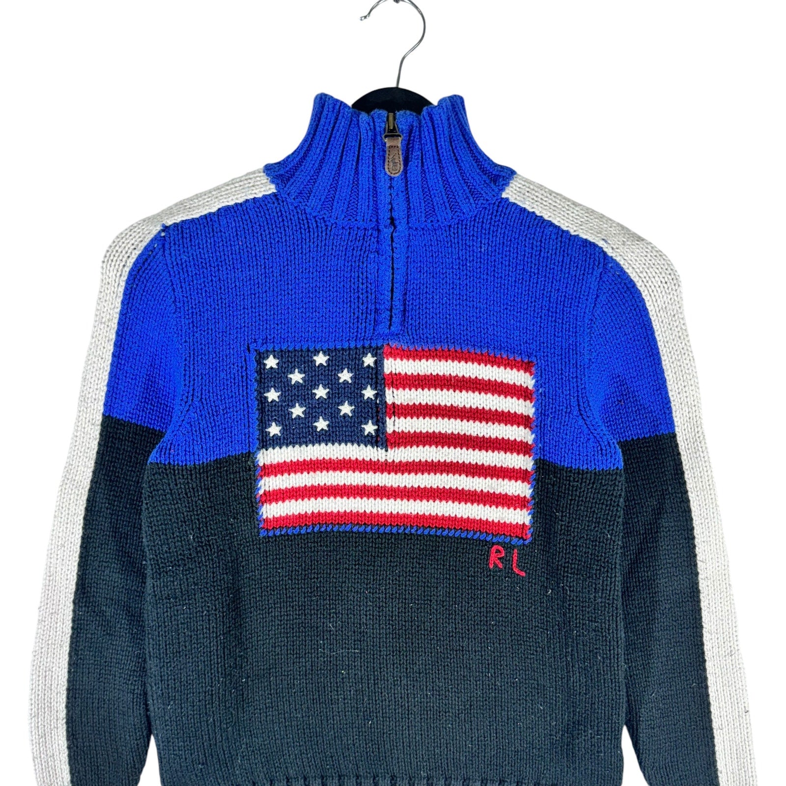 NWT cheapest Polo Ralph Lauren Blue Knit 3/4 Pullover Sweater sz. 2XLT 2079RSB2