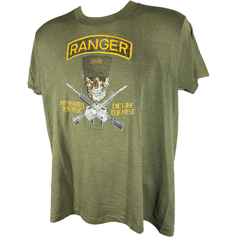 Vintage "Mess With The Best.." Army Ranger Military Tee 90s