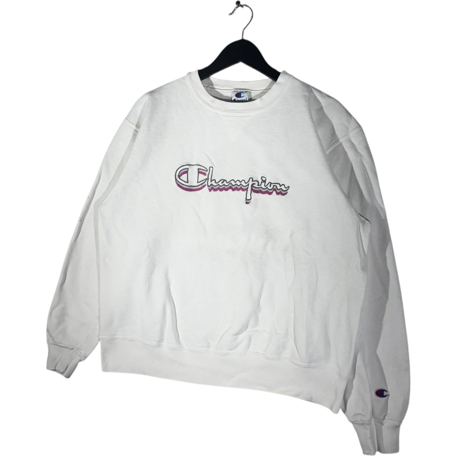 Vintage Champion Spellout Chest Logo Crewneck