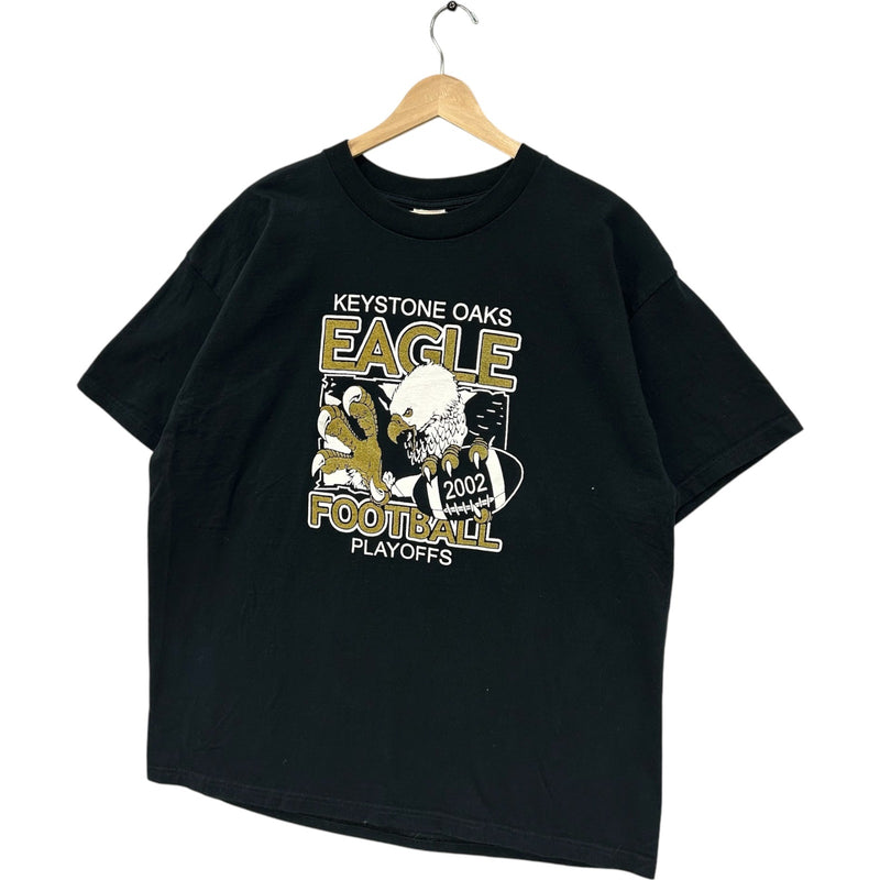 Vintage Keystone Oaks Eagle Football Playoffs Double Sided Tee