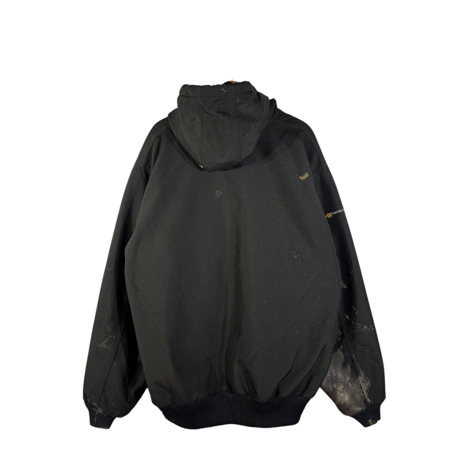 Vintage Carhartt Canvas Hooded Full Zip Workwear Jacket