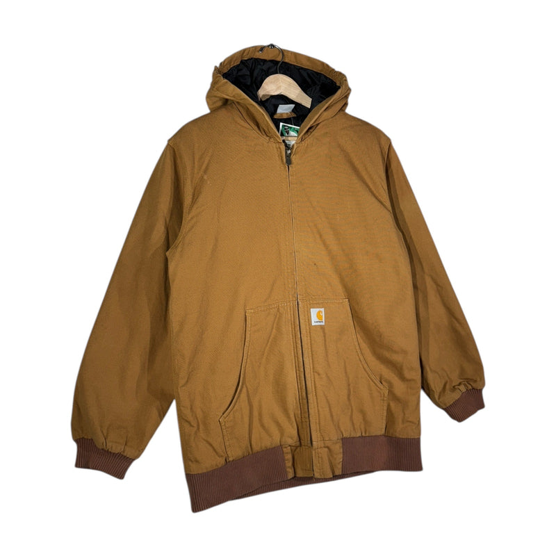 Vintage Carhartt Insulated Full Zip Canvas Hooded Jacket