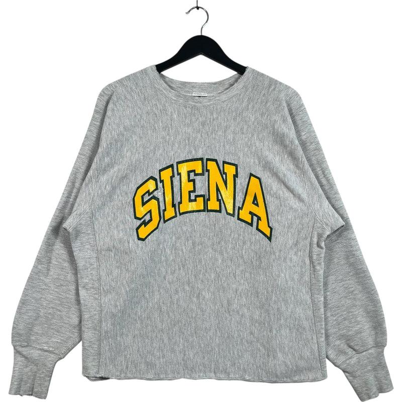 Vintage Champion Reverse Weave Siena College Spellout Crewneck