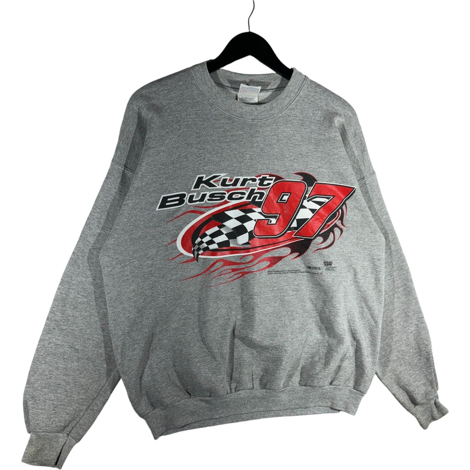 Vintage NASCAR Kurt Busch Racing Crewneck