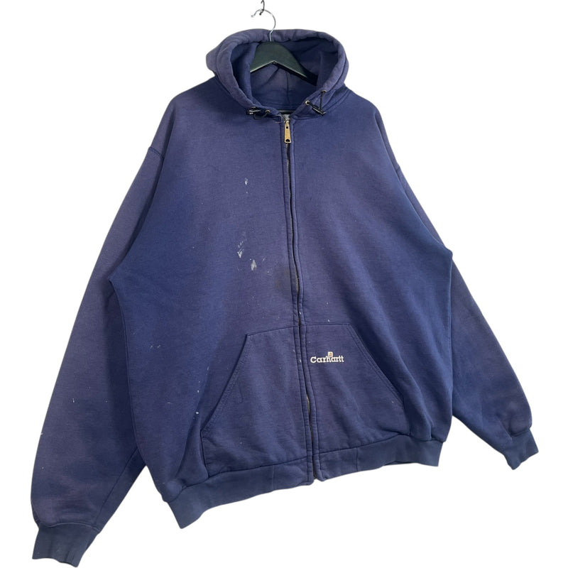 Vintage Carhartt Mini Spellout Full-Zip Hoodie