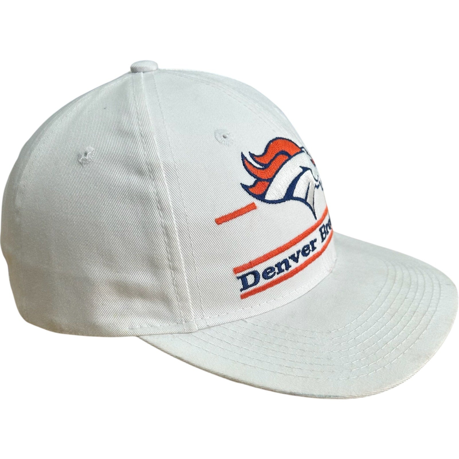 Vintage Russell Denver Broncos Logo Embroidered NFL Snapback Hat