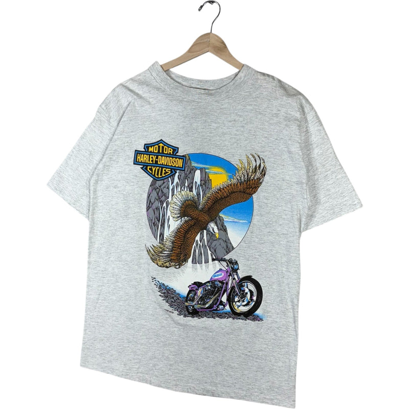 Vintage Harley Davidson Bald Eagle Motorcycle Tee