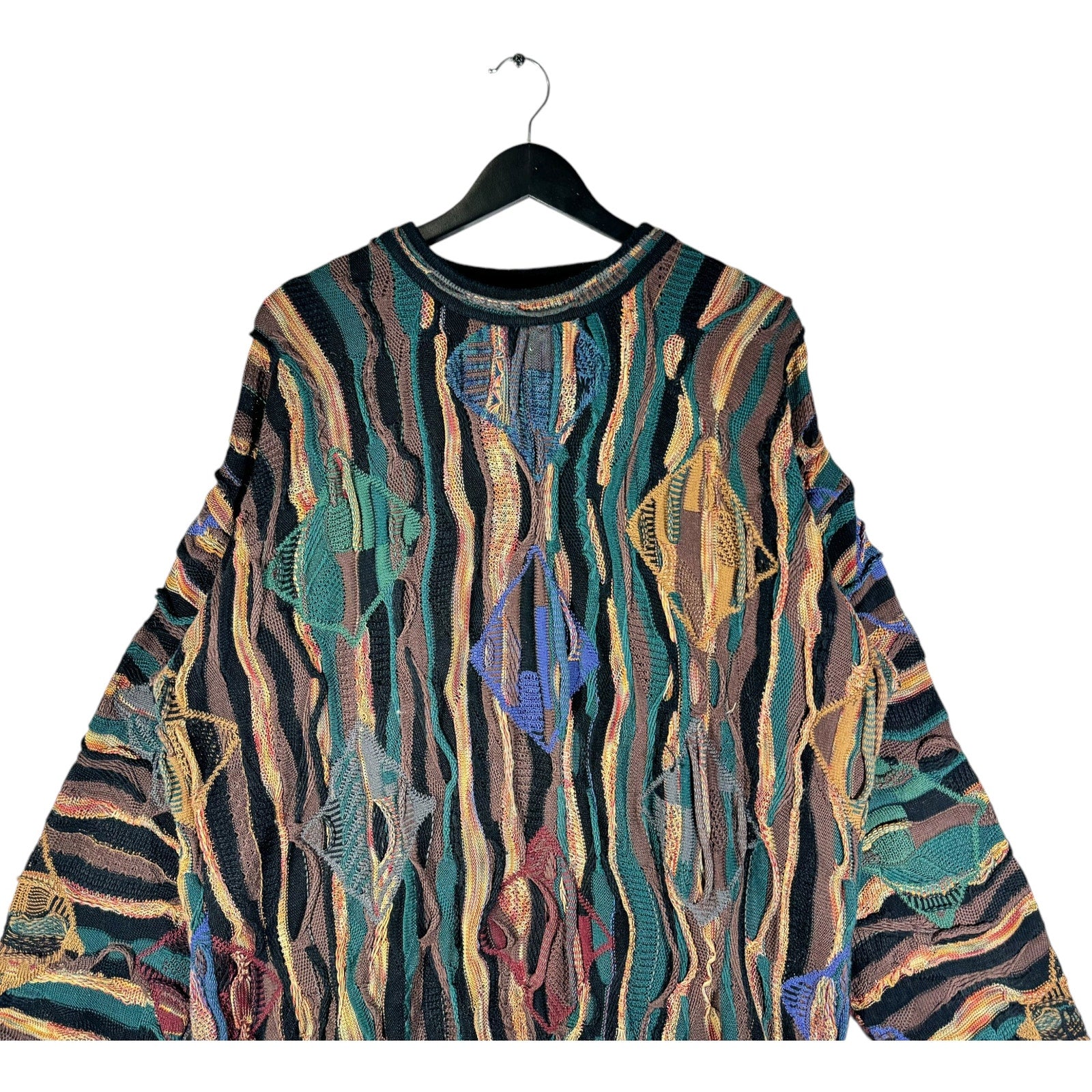 Vintage Tundra Coogi Style 3D Knit Sweater